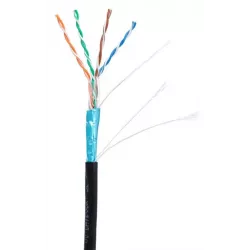 Купить кабель витая пара F/UTP 5e кат. 4 пары Netlan EC-UF004-5E-PE-BK-1 в Москве, смотреть цены  в интернет-магазине goldbyte.r