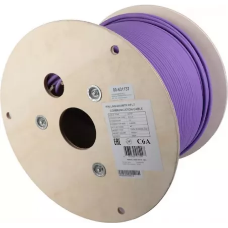 Купить кабель витая пара U/UTP 6a кат. 4 пары Lanmaster LAN-6AUMTP-HFLT-VI в Москве, смотреть цены  в интернет-магазине goldbyte