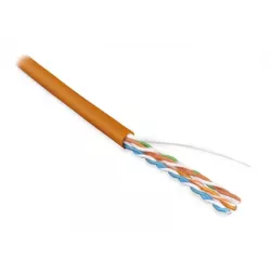 Купить кабель витая пара U/UTP 5e кат. 4 пары Hyperline UUTP4-C5E-S24-IN-LSZH-OR-305 в Москве, смотреть цены  в интернет-магазин