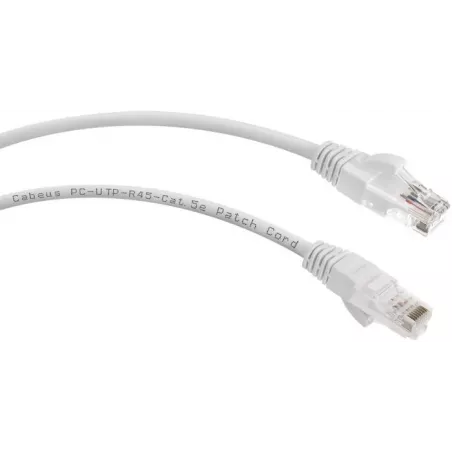 Купить кабель патч-корд U/UTP 5e кат. 0.15м Cabeus PC-UTP-RJ45-Cat.5e-0.15m-WH в Москве, смотреть цены  в интернет-магазине gold