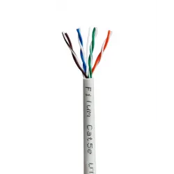 Купить кабель витая пара U/UTP 5e кат. 4 пары Filum FL-PF-5E-UUTP4-24AWG-PVC-305-GY в Москве, смотреть цены  в интернет-магазине