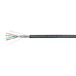 Купить кабель витая пара SF/UTP 5e кат. 4 пары Cabeus SFTP-4P-Cat.5e-SOLID-OUT-LSZH-UV в Москве, смотреть цены  в интернет-магаз