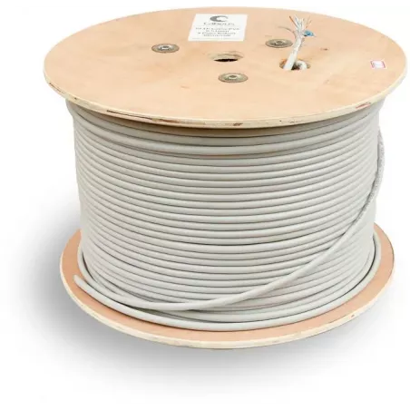 Купить кабель витая пара S/FTP 5e кат. 4 пары Cabeus SFTP-4P-Cat.5e-PATCH-GY в Москве, смотреть цены  в интернет-магазине goldby