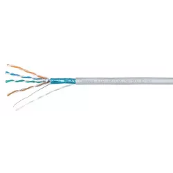 Купить кабель витая пара F/UTP 5e кат. 4 пары Cabeus FTP-4P-Cat.5e-SOLID-LSLTx-GY в Москве, смотреть цены  в интернет-магазине g