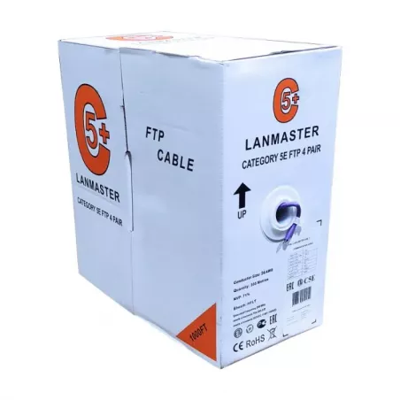 Купить кабель витая пара S/FTP 5e кат. 4 пары Lanmaster LAN-5EFTP-HFLT в Москве, смотреть цены  в интернет-магазине goldbyte.ru