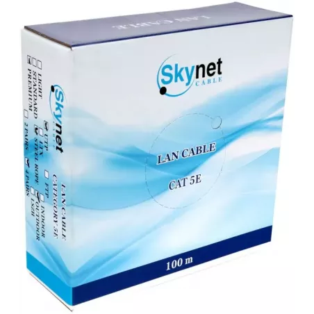 Купить кабель витая пара U/UTP 5e кат. 4 пары SkyNet CSP-UTP-4-CU-OUTR/100 в Москве, смотреть цены  в интернет-магазине goldbyte
