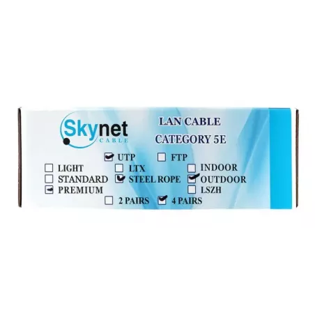 Купить кабель витая пара U/UTP 5e кат. 4 пары SkyNet CSP-UTP-4-CU-OUTR/100 в Москве, смотреть цены  в интернет-магазине goldbyte