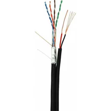 Купить кабель витая пара F/UTP 5e кат. 4 пары Netlan EC-UF004-5E-PC050-PE-BK в Москве, смотреть цены  в интернет-магазине goldby
