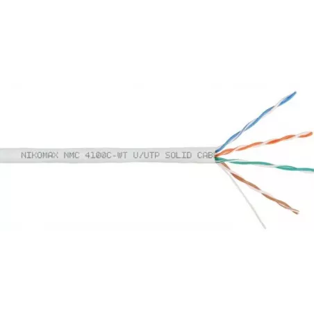 Купить кабель витая пара U/UTP 5e кат. 4 пары NIKOMAX NMC 4100C-WT в Москве, смотреть цены  в интернет-магазине goldbyte.ru