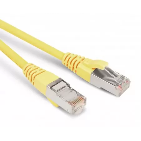 Купить кабель патч-корд F/UTP 5e кат. 0.5м Hyperline PC-LPM-STP-RJ45-RJ45-C5e-0.5M-LSZH-YL в Москве, смотреть цены  в интернет-м