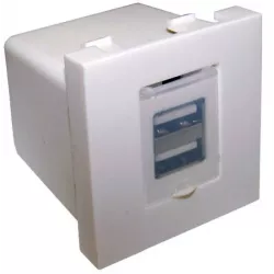 Купить модуль Lanmaster LAN-EZ45x45-2xUSB-WH в Москве, смотреть цены  в интернет-магазине goldbyte.ru