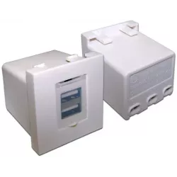 Купить модуль Lanmaster LAN-EZ45x45-2xUSB-WH в Москве, смотреть цены  в интернет-магазине goldbyte.ru