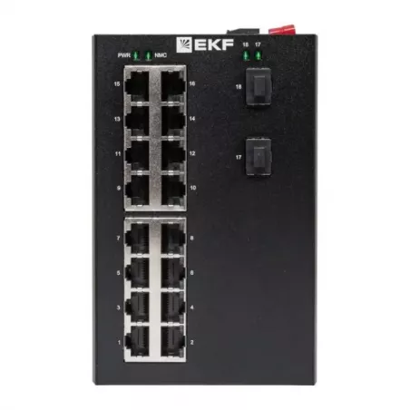 Купить коммутатор промышленный EKF TSX-U-2GX/SFP-16GT в Москве, смотреть цены  в интернет-магазине goldbyte.ru