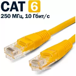 Купить кабель патч-корд U/UTP 6 кат. 0.25м Filum FL-U6-C-LSZH-0.25M-Y в Москве, смотреть цены  в интернет-магазине goldbyte.ru