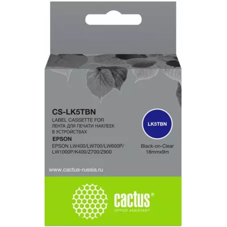 Купить картридж ленточный Cactus CS-LK5TBN в Москве, смотреть цены  в интернет-магазине goldbyte.ru