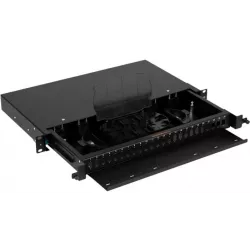 Купить кросс оптический стоечный 19" выдвижной 1U NIKOMAX NMF-RP24SC-TS-P1-1U-BK в Москве, смотреть цены  в интернет-магази