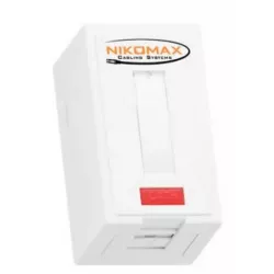 Купить компьютерная розетка настенная NIKOMAX NMC-WO1UD2-FT-ST-WT в Москве, смотреть цены  в интернет-магазине goldbyte.ru