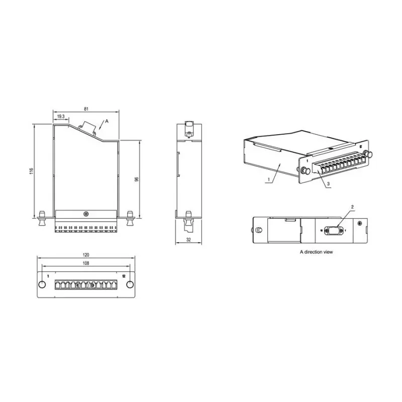 Купить кассета Hyperline FO-CSS-W120H32-9-1MTPM-12LC-BL в Москве, смотреть цены  в интернет-магазине goldbyte.ru