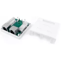 Купить розетка Hyperline SB1-2-8P8C-C6-SH-WH в Москве, смотреть цены  в интернет-магазине goldbyte.ru