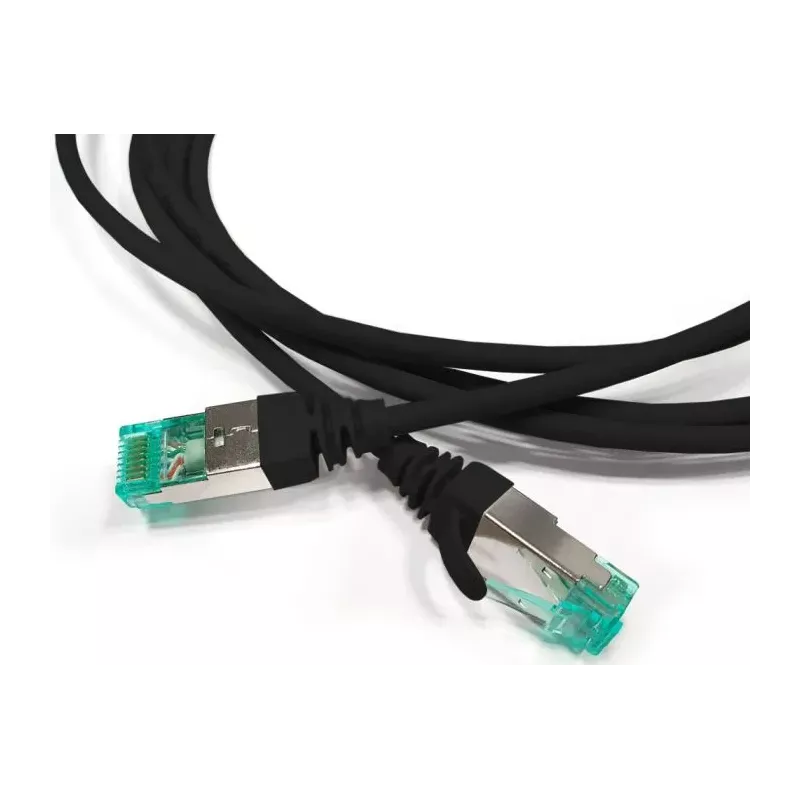 Купить кабель патч-корд S/FTP 6А кат. 1.5м Hyperline PC-LPT-SFTP-RJ45-RJ45-C6a-1.5M-LSZH-BK в Москве, смотреть цены  в интернет-