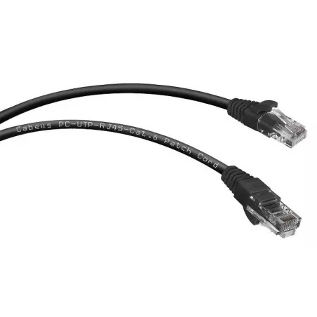 Купить кабель патч-корд U/UTP 6 кат. 5м Cabeus PC-UTP-RJ45-Cat.6-5m-BK в Москве, смотреть цены  в интернет-магазине goldbyte.ru