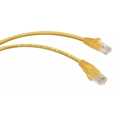Купить кабель патч-корд U/UTP 6 кат. 1м Cabeus PC-UTP-RJ45-Cat.6-1m-YL в Москве, смотреть цены  в интернет-магазине goldbyte.ru