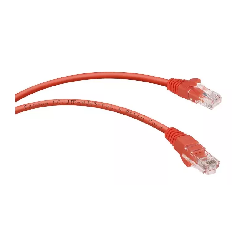 Купить кабель патч-корд U/UTP 6 кат. 0.5м Cabeus PC-UTP-RJ45-Cat.6-0.5m-RD в Москве, смотреть цены  в интернет-магазине goldbyte