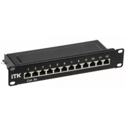 Купить патч-панель 10", 12xRJ45, STP, Кат. 5е ITK PP12-1UC5ES-D05-10 в Москве, смотреть цены  в интернет-магазине goldbyte.