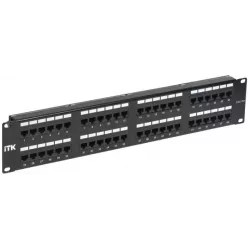 Купить патч-панель 19, 48xRJ45, UTP, Кат. 5е ITK PP48-2UC5EU-D05 в Москве, смотреть цены  в интернет-магазине goldbyte.ru