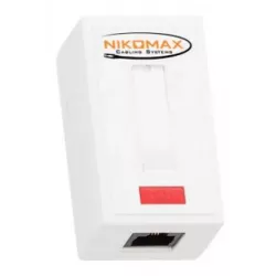 Купить компьютерная розетка настенная NIKOMAX NMC-WO1UE2-WT в Москве, смотреть цены  в интернет-магазине goldbyte.ru