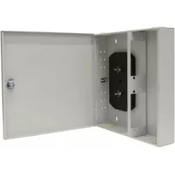 Купить кросс оптический настенный с дверцей, с замком TELCORD КН-24/32 32-ST/MM-32-ST/UPC-MM50(OM4)-1-КУ-GY в Москве, смотреть ц