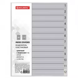 Купить разделитель BRAUBERG 225596 в Москве, смотреть цены BRAUBERG 225596 в интернет-магазине goldbyte.ru