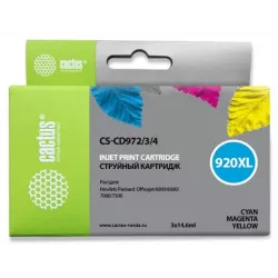 Купить картридж Cactus CS-CD972/3/4 в Москве, смотреть цены  в интернет-магазине goldbyte.ru