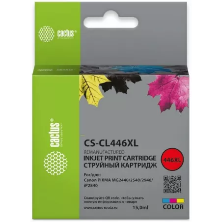 Купить картридж Cactus CS-CL446XL в Москве, смотреть цены  в интернет-магазине goldbyte.ru