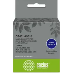 Купить картридж ленточный Cactus CS-D1-43610 в Москве, смотреть цены  в интернет-магазине goldbyte.ru