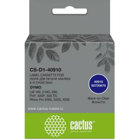 Купить картридж ленточный Cactus CS-D1-40910 в Москве, смотреть цены  в интернет-магазине goldbyte.ru