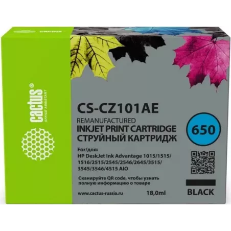 Купить картридж Cactus CS-CZ101AE в Москве, смотреть цены  в интернет-магазине goldbyte.ru