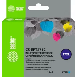 Купить картридж Cactus CS-EPT2712 в Москве, смотреть цены  в интернет-магазине goldbyte.ru