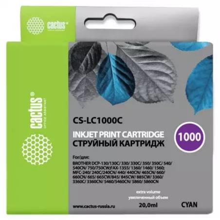 Купить картридж Cactus CS-LC1000C в Москве, смотреть цены  в интернет-магазине goldbyte.ru
