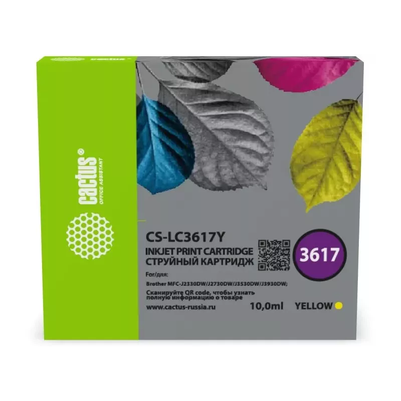 Купить картридж струйный Cactus CS-LC3617Y в Москве, смотреть цены  в интернет-магазине goldbyte.ru