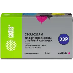 Купить картридж Cactus CS-SJIC22PM в Москве, смотреть цены  в интернет-магазине goldbyte.ru