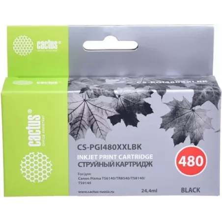 Купить картридж Cactus CS-PGI480XXLBK в Москве, смотреть цены  в интернет-магазине goldbyte.ru