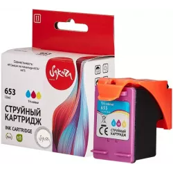 Купить картридж струйный Sakura 3YM74AE (№653 Tri-colour) в Москве, смотреть цены SI3YM74AE в интернет-магазине goldbyte.ru