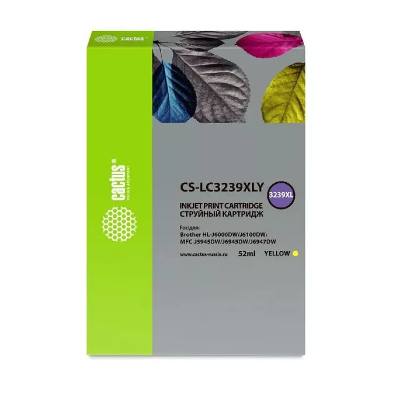 Купить картридж Cactus CS-LC3239XLY в Москве, смотреть цены  в интернет-магазине goldbyte.ru