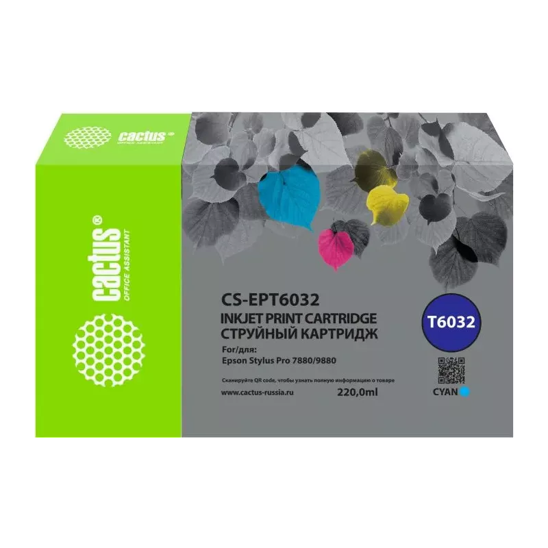 Купить картридж Cactus CS-EPT6032 в Москве, смотреть цены  в интернет-магазине goldbyte.ru