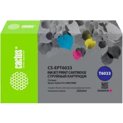 Купить картридж Cactus CS-EPT6033 в Москве, смотреть цены  в интернет-магазине goldbyte.ru