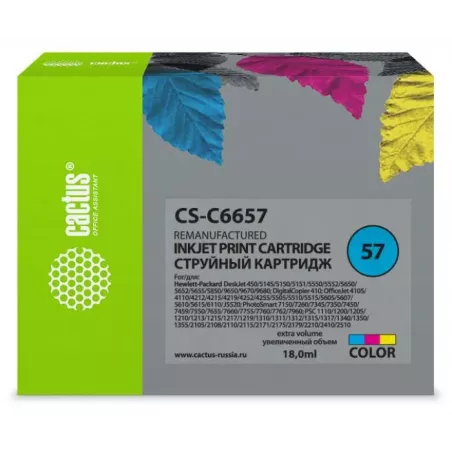 Купить картридж струйный Cactus CS-C6657 в Москве, смотреть цены  в интернет-магазине goldbyte.ru