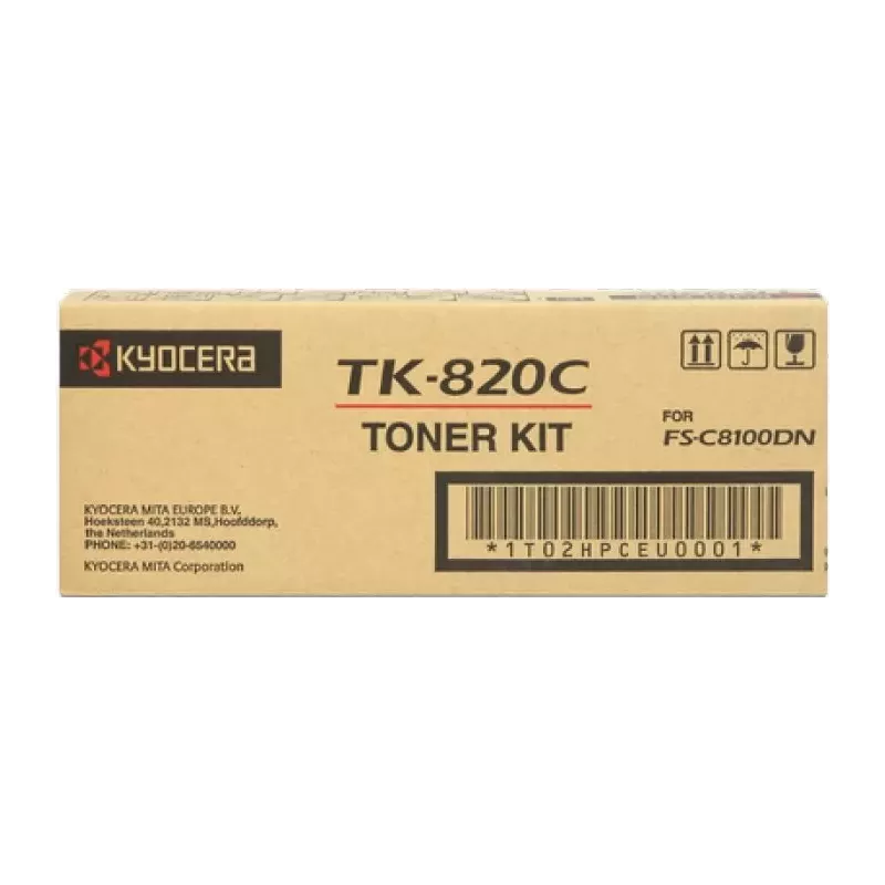 Купить тонер-картридж Kyocera TK-820C в Москве, смотреть цены 1T02HPCEU0 в интернет-магазине goldbyte.ru