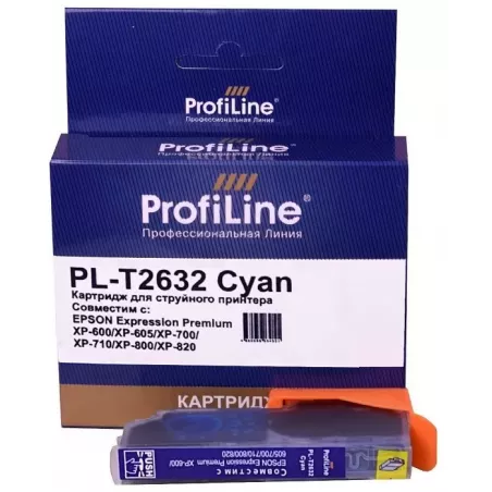 Купить картридж ProfiLine PL_T2632_C в Москве, смотреть цены  в интернет-магазине goldbyte.ru