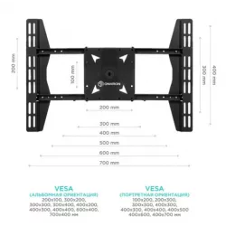 Купить кронштейн  ONKRON CPRO2L-4 в Москве, смотреть цены CPRO2L-4  в интернет-магазине goldbyte.ru